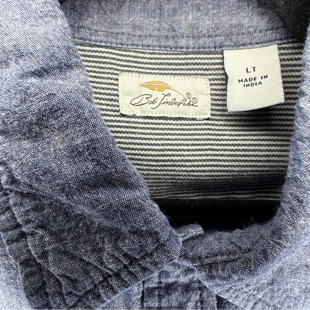Casual Denim Button-Down Shirt Large TALL Bob Timberlake for Brooks Brothers